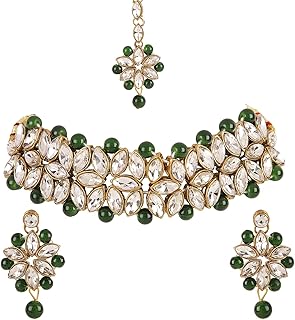 Collier kundan antique avec le dernier design de shining diva fashion, ensemble