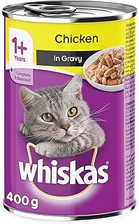 Nourriture pour chats whiskas au poulet en bouillon - 400 g