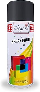 Peinture en aérosol polyvalente élégante - noir brillant - 400 ml - peinture