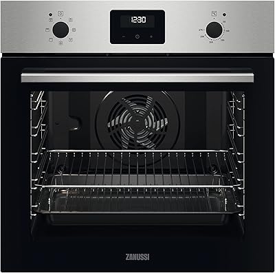 Four encastrable zanussi 60 cm avec ventilateur 74 litres, garantie 1 an, zohnx3x1a