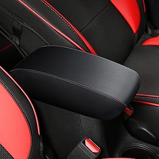 Coussin d'accoudoir de console en cuir noir omsazto pour hyundai sonata 2011-2014