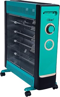 Clikon - chauffage électrique avec 2 réglages de niveau de chaleur, 4 tubes