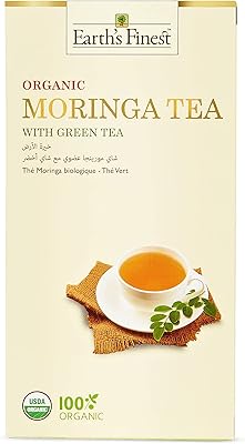 Thé à la menthe moringa biologique - 25 sachets | riche en antioxydants