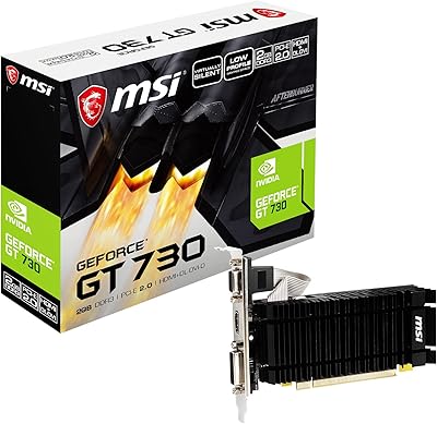 Carte graphique msi low profile 64 bits dvi-d/hdmi nvidia geforce dual-link (n730k-2gd3h/lpv1)