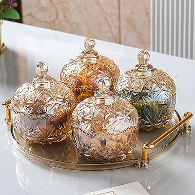 Plateau de service pour noix et bonbons, ensemble de 5 pièces, 4 bols