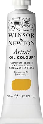 Peinture à l'huile winser & newton artists' color, tube de 37 ml, jaune