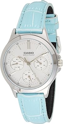 Montre décontractée pour femme, analogique en cuir - ltp-v300l-2audf