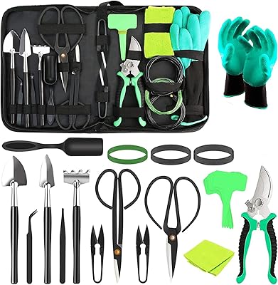 Ensemble d'outils de jardin ocuz® 24 pièces, ensemble d'outils de jardinage succulents