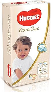 Couches huggies extra care, taille 4--8-14 kg 68 pièces