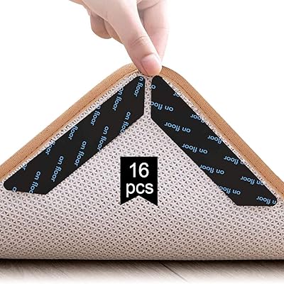 Pince à tapis 8 pièces double face anti-rides lavable et réutilisable antidérapante
