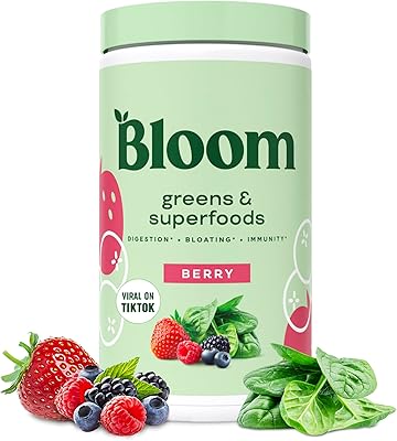Poudre de superaliments verts bloom nutrition | mélange de jus et smoothies