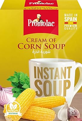 Soupe instantanée à la crème de maïs promolac, 20 g, paquet de 4