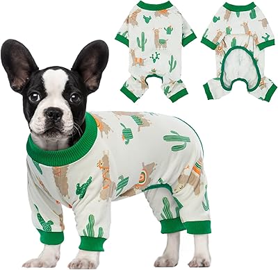 Pyjama pour chien, vêtements de maison respirants, vêtements de nuit en coton doux
