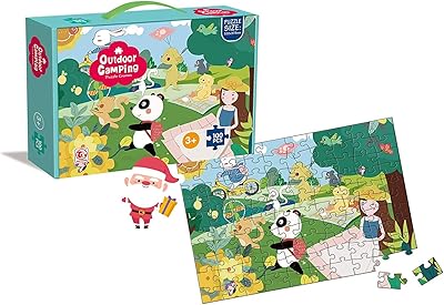 Puzzle pour enfants de 4 à 8 ans 100 pièces avec des matériaux