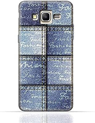 Coque de protection en silicone et tpu avec motif denim sans couture