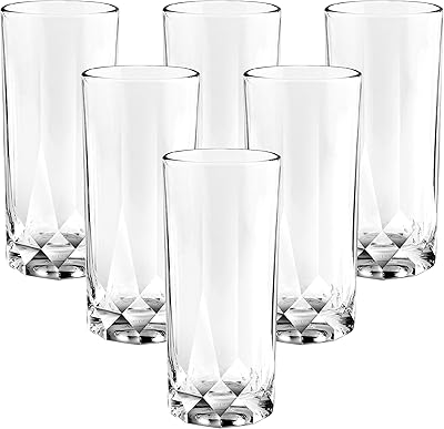 Ensemble de tasses hautes ocean connexion, 6 pièces, transparent, 430 ml, p02809