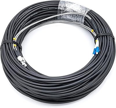 Câble de raccordement à fibre blindé extérieur lc vers fc de 150 m