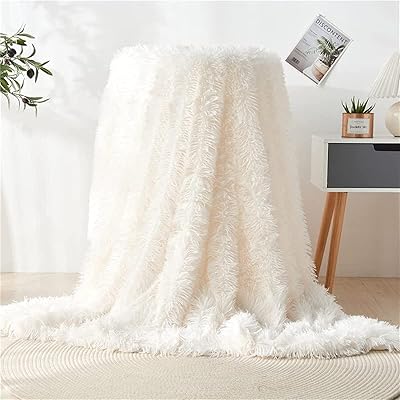 Couverture javiost en fausse fourrure super douce 50" x 61" couverture