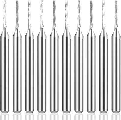 Hqmaster cnc router bits 1/8 pouces cnc pointe plate tige en carbure