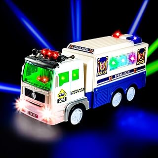 Jouet de voiture de police électrique 3d hawkeyhawk, excellent cadeau pour garçons