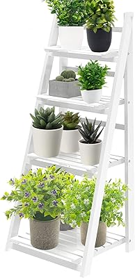 Support pour plantes, étagère pliable en bois à 4 couches, support pour plantes