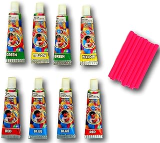 Ja-ru jar774 ballons de fête en plastique assortis, 8 tubes de couleurs assorties
