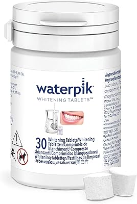 Comprimés de blanchiment des dents à l'eau rechargeables watrabic (30 pièces) - uniquement