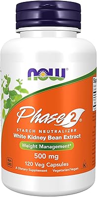 Now foods - phase 2 500 mg. 120 gélules végétales extrait de haricot