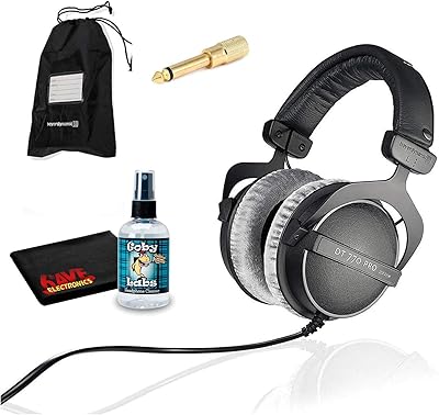 Casque de studio professionnel beer dynamic dt 770 pro 250 ohm avec kit