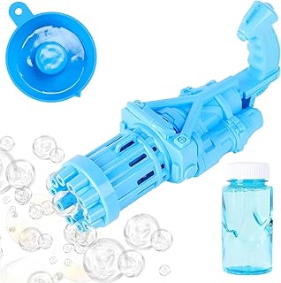 Multistartm jouet machine à bulles pour enfants pistolet 8 trous avec des lumières