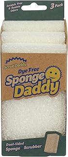 Daddy scrub daddy éponge sans colorant 3 pièces, 3 pièces