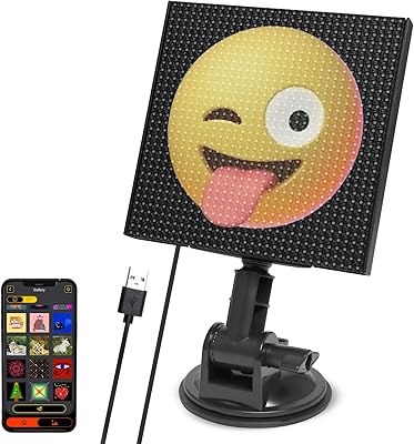 Écran pixel luxonic, contrôle par application pour smartphone avec motif de texte personnalisé