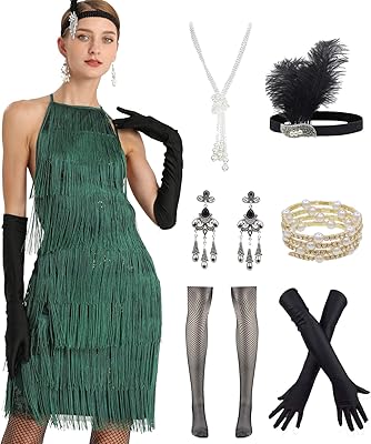 Robe à franges gatsby des années 1920 pour femme, robe de bal