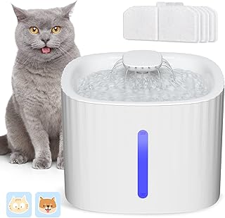 Fontaine d'eau pour chat distributeur de fleurs électrique automatique 3l avec fenêtre