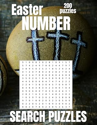 Puzzles de recherche de numéros de pâques : sudoku en gros caractères