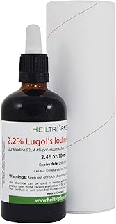 Solution d'iode de lugol à 22 % (34 oz) qualité pharmaceutique solution base