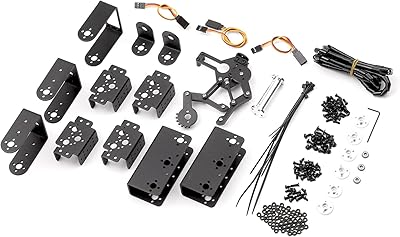 Kit de bras robotique à griffes métalliques labemos 6dof, bras robotique mécanique, bras