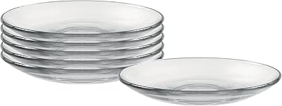 Assiettes durelex (transparentes, 5,27 cm) - lot de 6