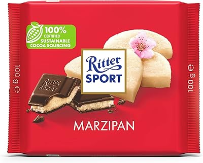 Pâte d'amande au chocolat ritter sport 100 grammes