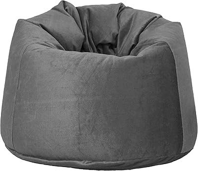Pouf poire en daim velours doux avec rembourrage de lux decora