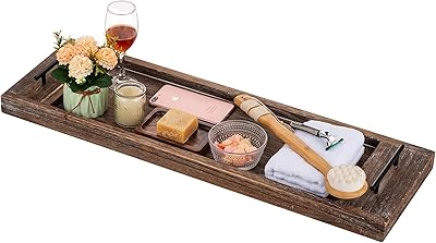 Plateau de baignoire hanup : plateaux en bois table extra large au design