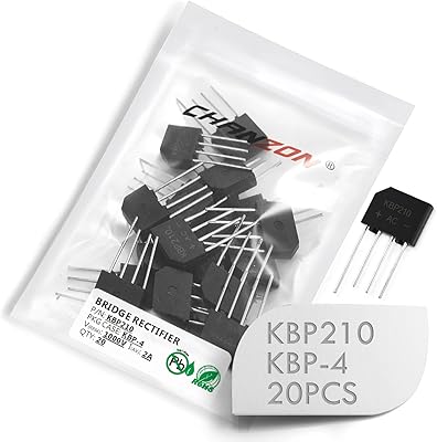 (paquet de 20 pièces) diode redressement de pont kbp210 2a 1000 v