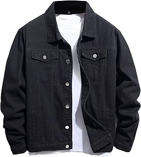 Veste en jean coupe classique avec poches pour homme