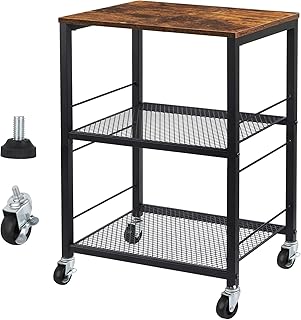 Support d'imprimante artificiel avec roulettes, table d'imprimante avec support de rangement pour imprimante