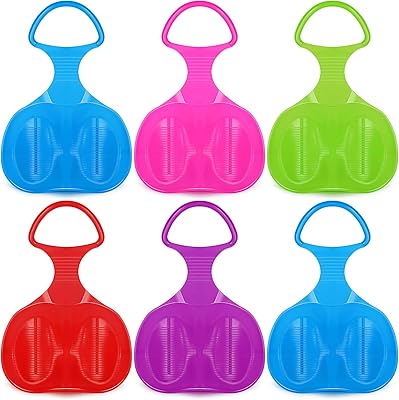 6 pièces planche à neige pour enfants adultes, grande planche de luge à neige planches de ski en plastique d'hiver portables avec poignée planche de luge à sable d'herbe à neige soucoupe luge de traîneau pour l'embarquement. Diaytar : Votre destination shopping préférée au Sénégal