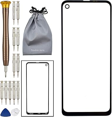 Remplacement de l'écran en verre extérieur pour motorola one action noir xt2013-1 xt2013-2