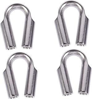 4 pièces manchons de câble métallique 6mm dé à coudre