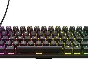 Steelseries apex pro mini - clavier de jeu mécanique - le clavier le plus rapide au monde - actionnement réglable - facteur de forme compact à 60 % - disposition en anglais (qwerty). La plateforme e-commerce qui démocratise la consommation : Diaytar