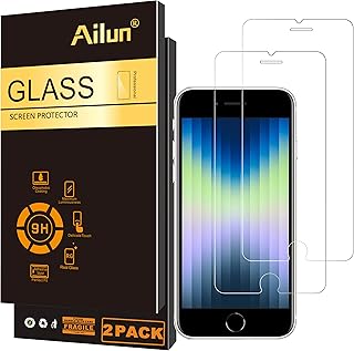 Protecteur d'écran ailun pour nouvel iphone se 2020 2pack en verre trempé