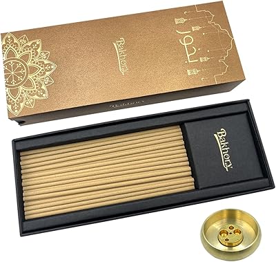100 pièces - bâtons d'encens bakuri 3 mm saveur oud 52g avec brûleur d'encens en cuivre pour la maison et le bureau. Diaytar : Le choix malin des consommateurs sénégalais